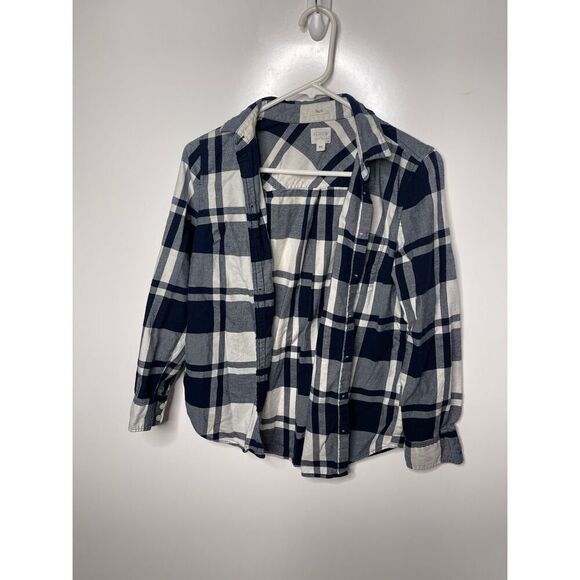 J. Crew Boy Fit Plaid Button down - Picture 1 of 8